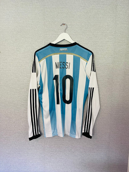 Argentina home football shirt     W/C 2014 Messi Medium