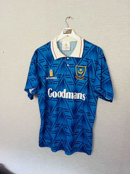 Portsmouth home football shirt 1991/93 Medium