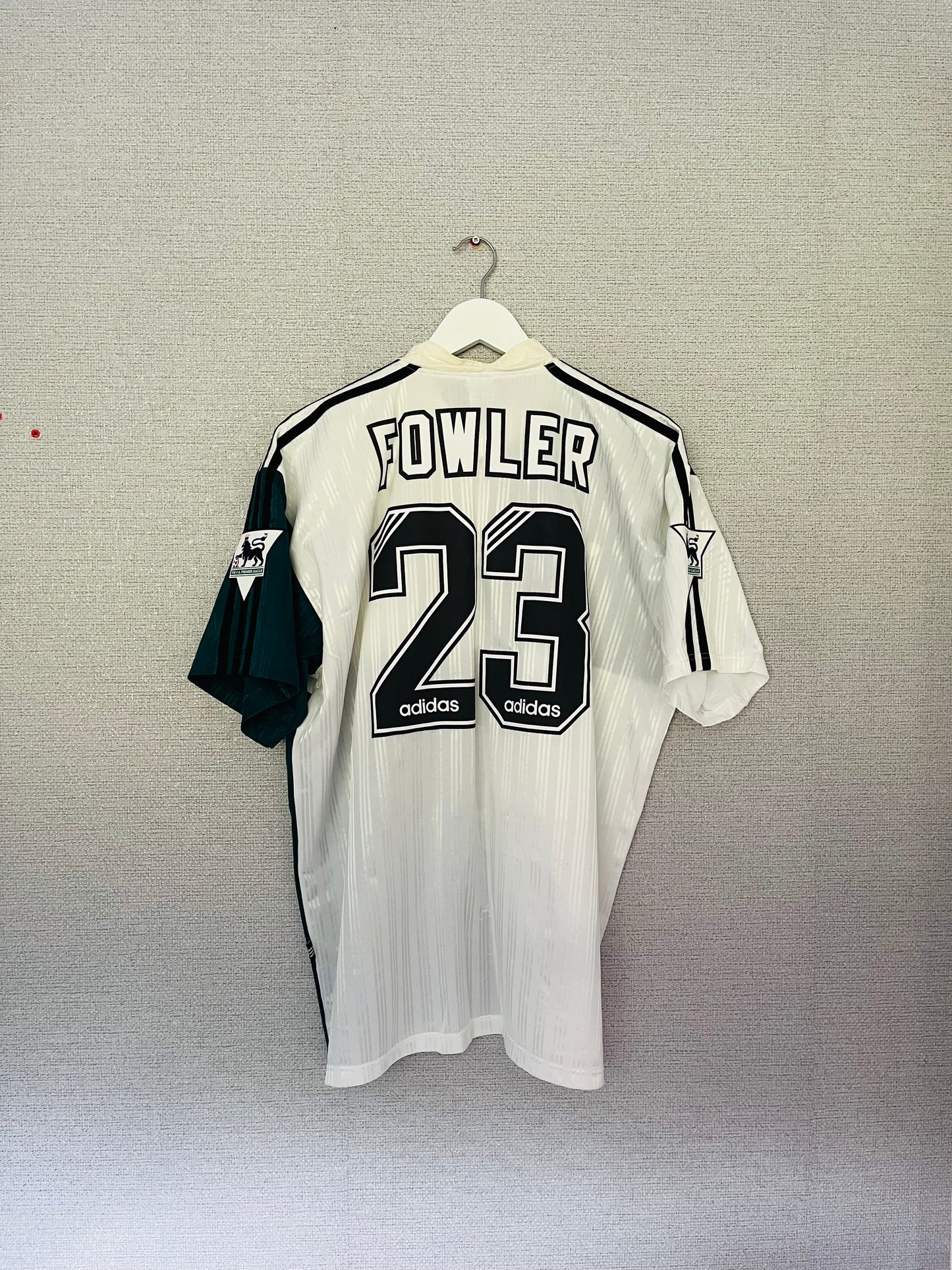 Liverpool away football shirt 1995/96 Fowler XL
