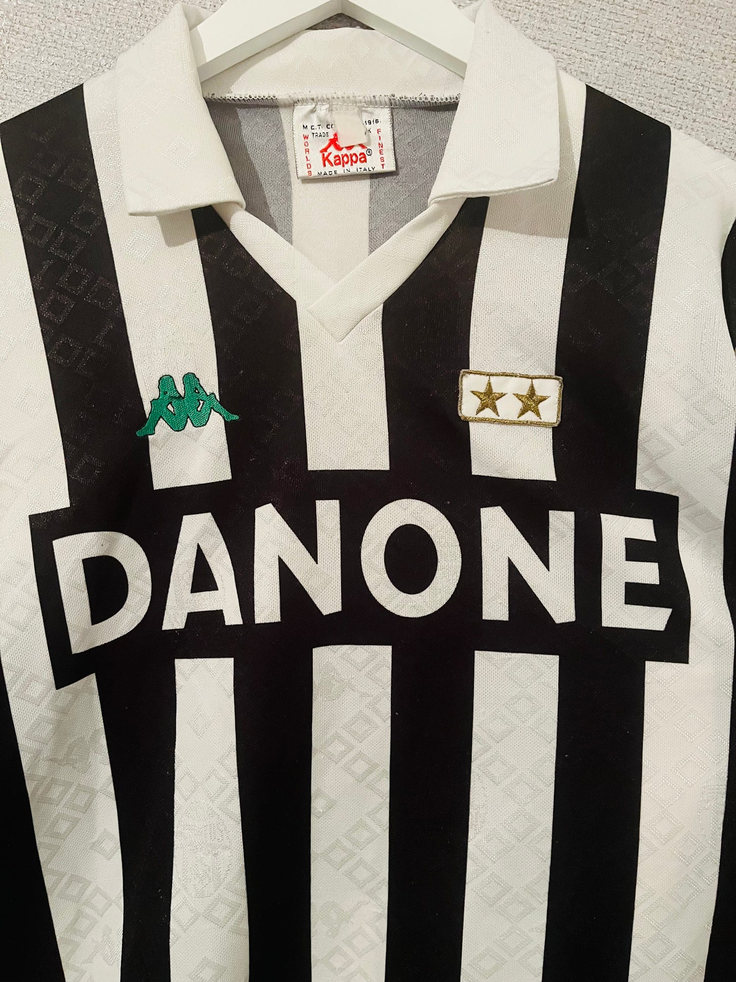 Juventus home football shirt L/S 1992/94 Large