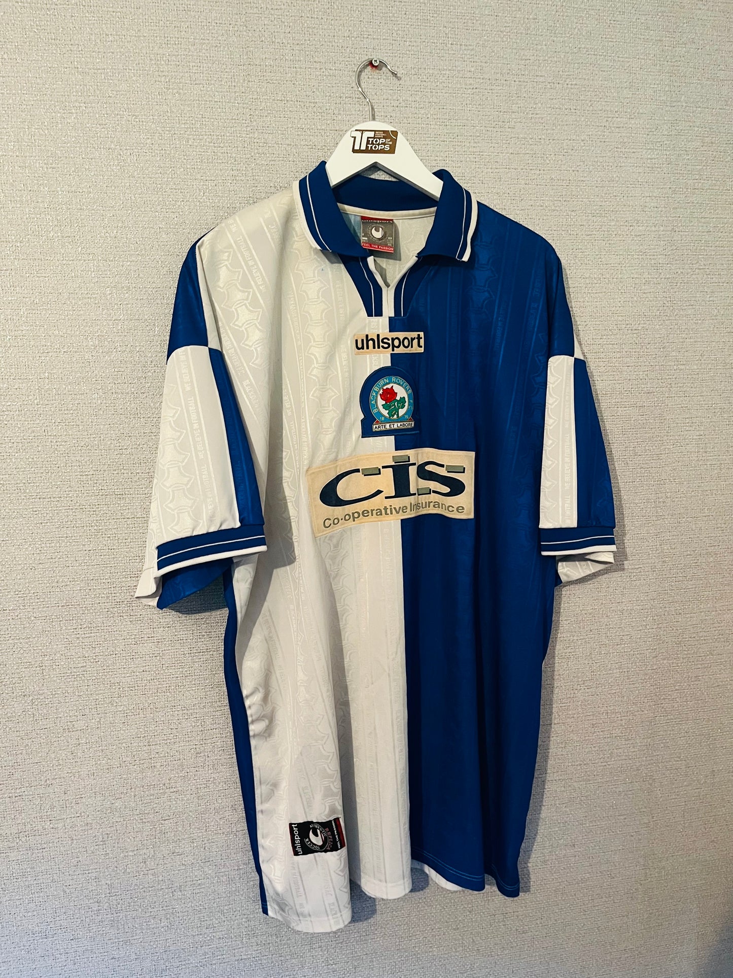 Blackburn Rovers home football shirt 1998/2000 Gallacher 3XL