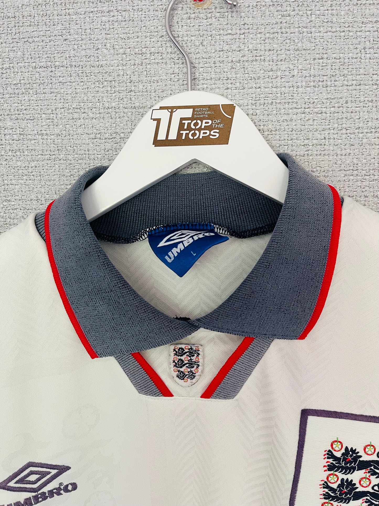 England home football shirt 1993/95 Gascoigne Large