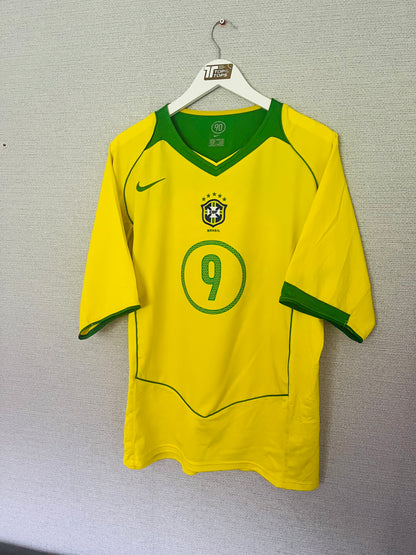Brazil home football shirt 2004/06 Ronaldo XL