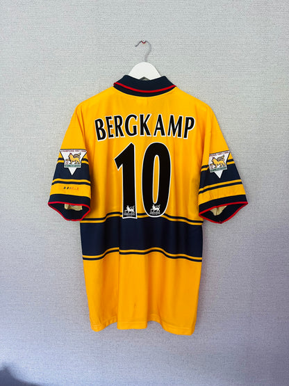 Arsenal away football shirt 1998/99 Bergkamp XL