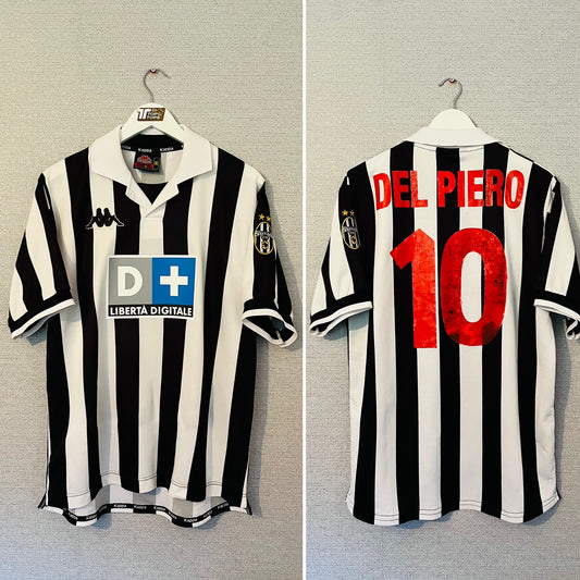 Juventus home football shirt 1998/99 Del Piero Medium