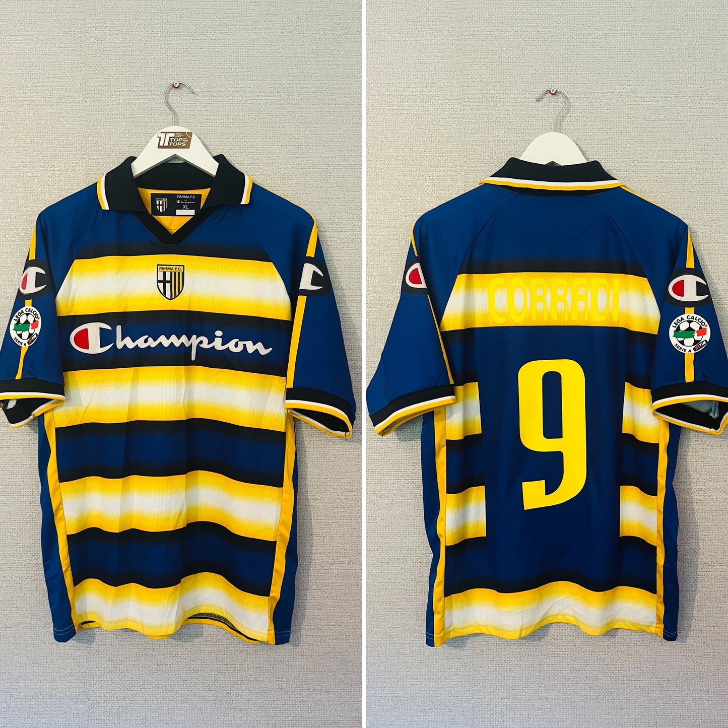 Parma home football shirt 2005/06 Corradi Large