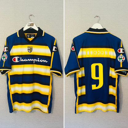 Parma home football shirt 2005/06 Corradi Large
