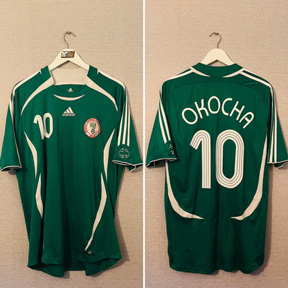 Nigeria home football shirt 2005/07 Okocha XL