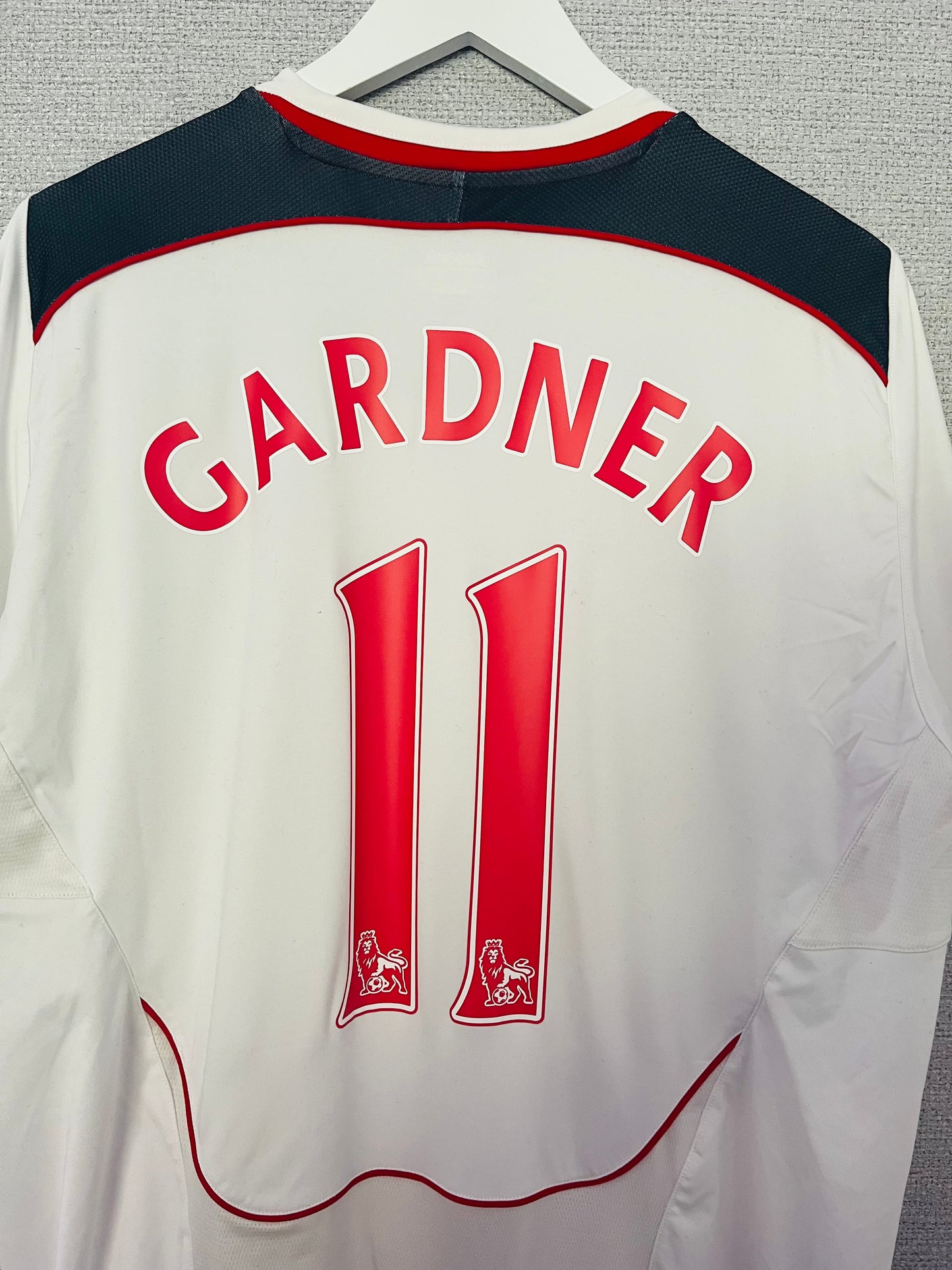 Bolton Wanderers home football shirt 2008/09 Gardner Large