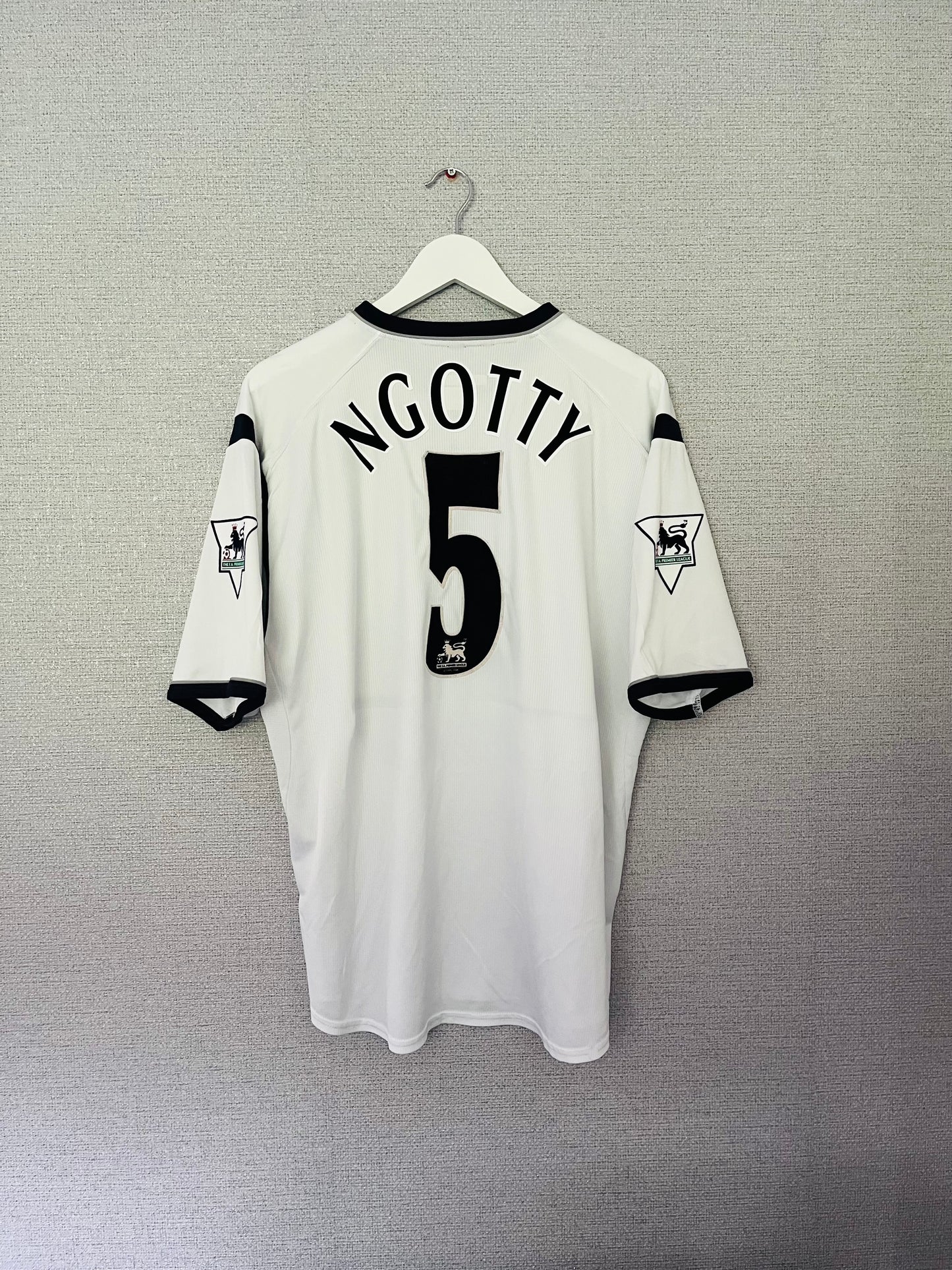 Bolton Wanderers home football shirt 2002/03 Ngotty XL