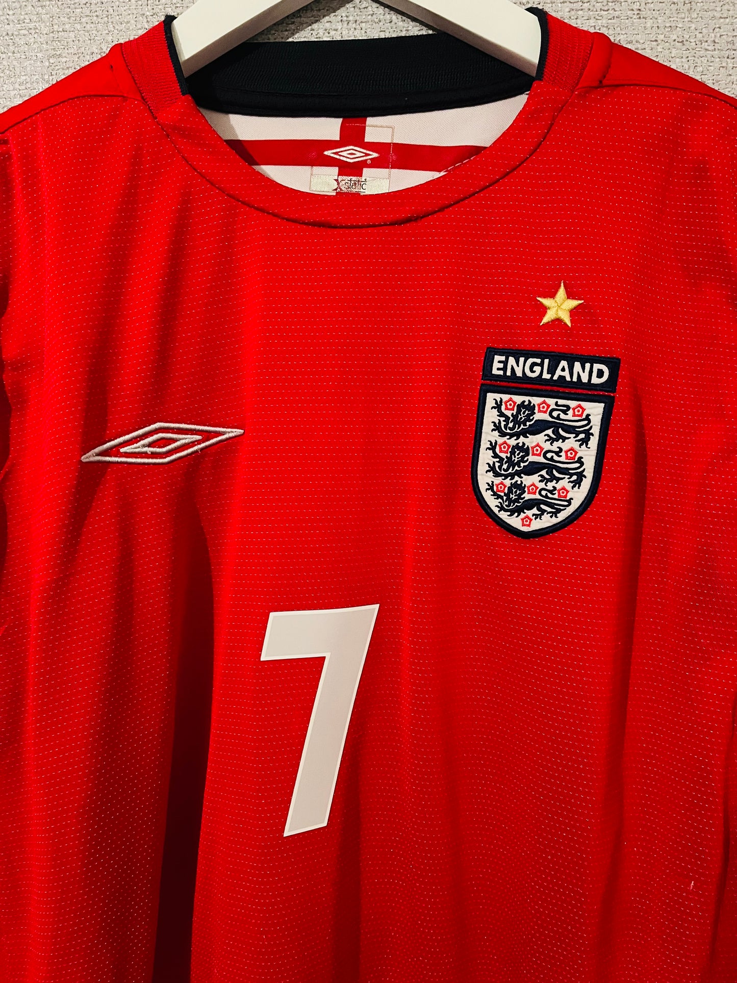 England away football shirt Euro 2004 Beckham Large