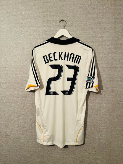 LA Galaxy home football shirt 2008/09 Beckham Medium