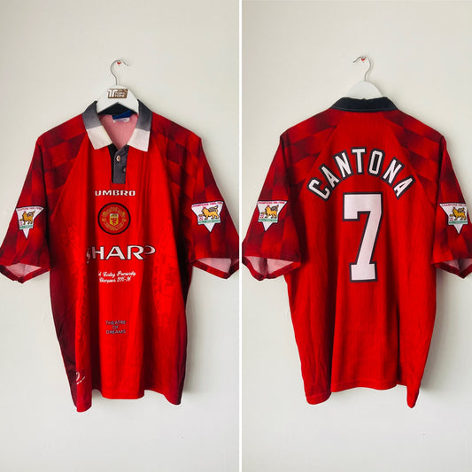 Manchester United home football shirt 1996/97 Cantona XXL