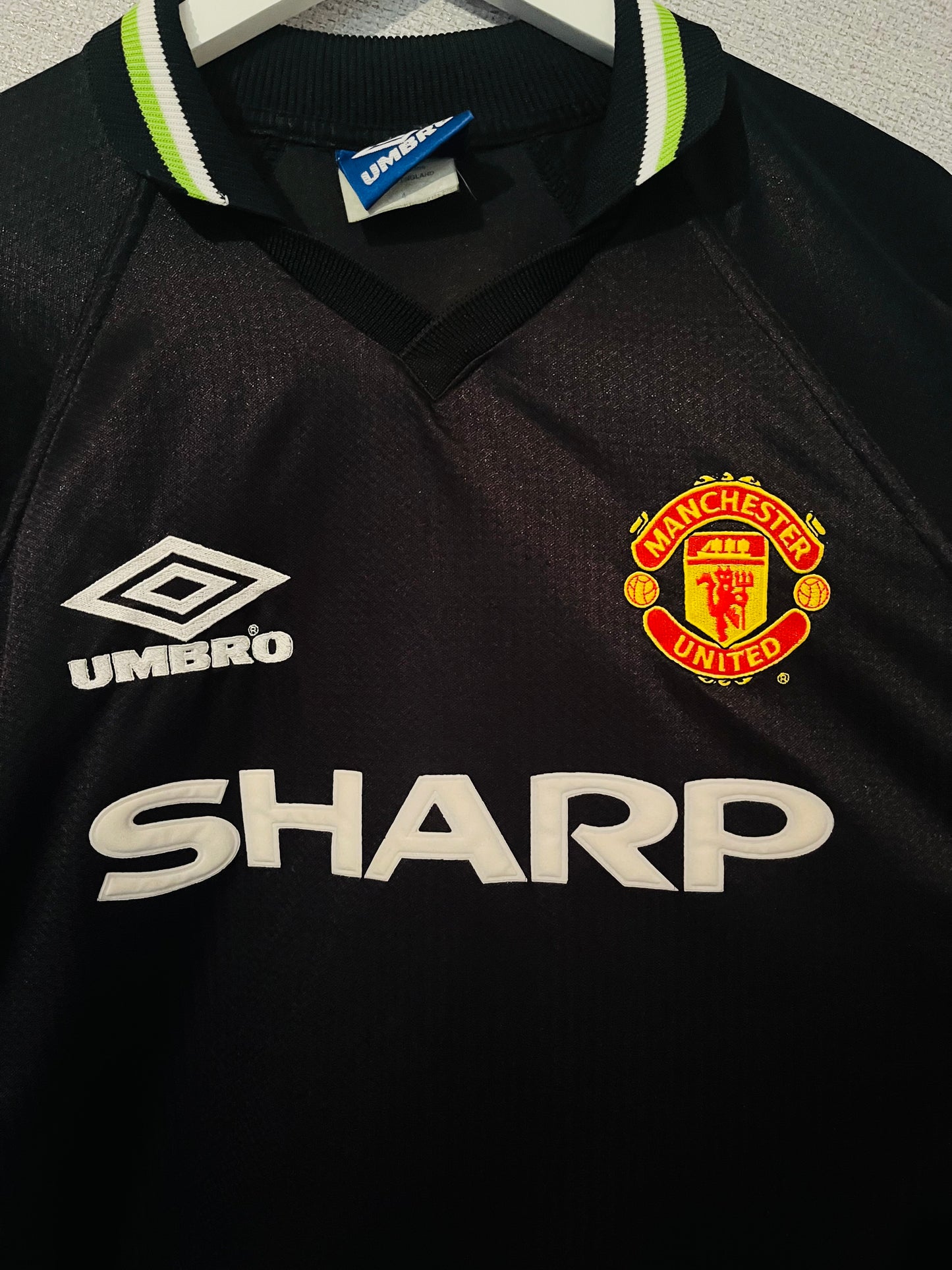 Manchester United third football shirt 1998/99 Stam XXL