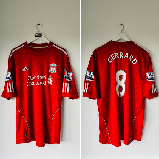 Liverpool home football shirt 2010/12 Gerrard XL