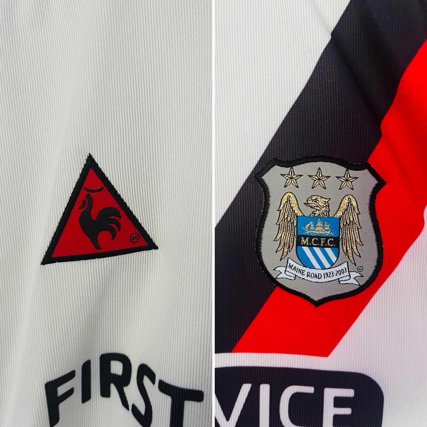 Manchester City away football shirt 2002/03 Foe Medium