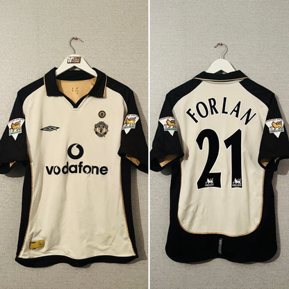 Manchester United away reversible football shirt
2001/02 Forlan Medium