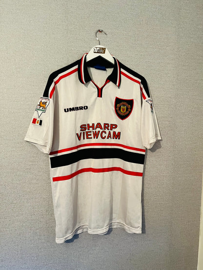 Manchester United away football shirt 1997/98 Keane XL