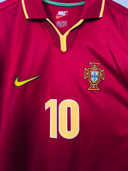 Portugal home football shirt 1998/99 Rui Costa Large