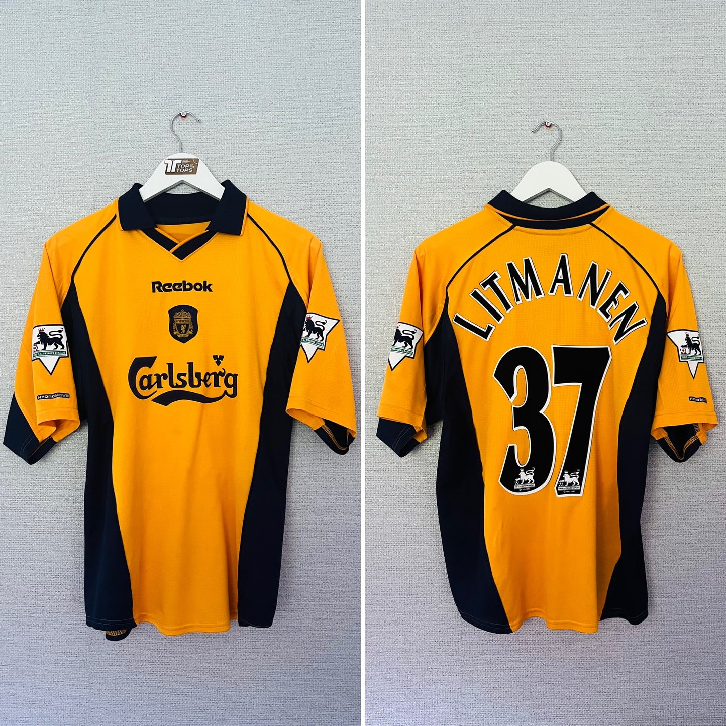 Liverpool away football shirt 2000/02 Litmanen Medium