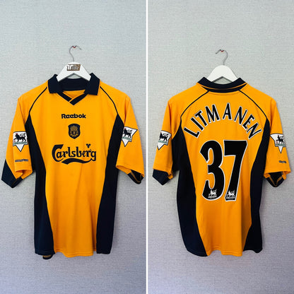 Liverpool away football shirt 2000/02 Litmanen Medium
