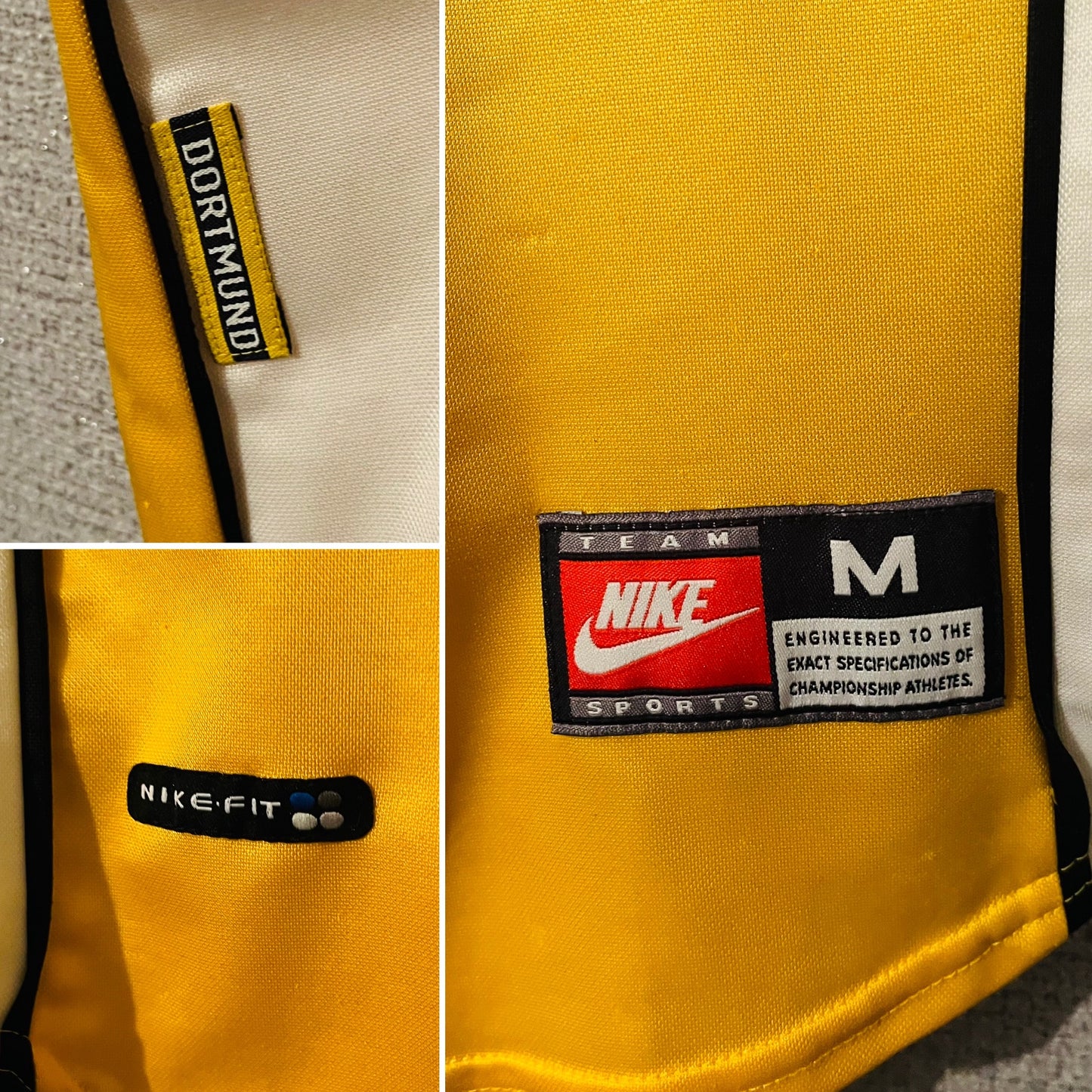Borussia Dortmund home football shirt 1998/2000 Moller Medium