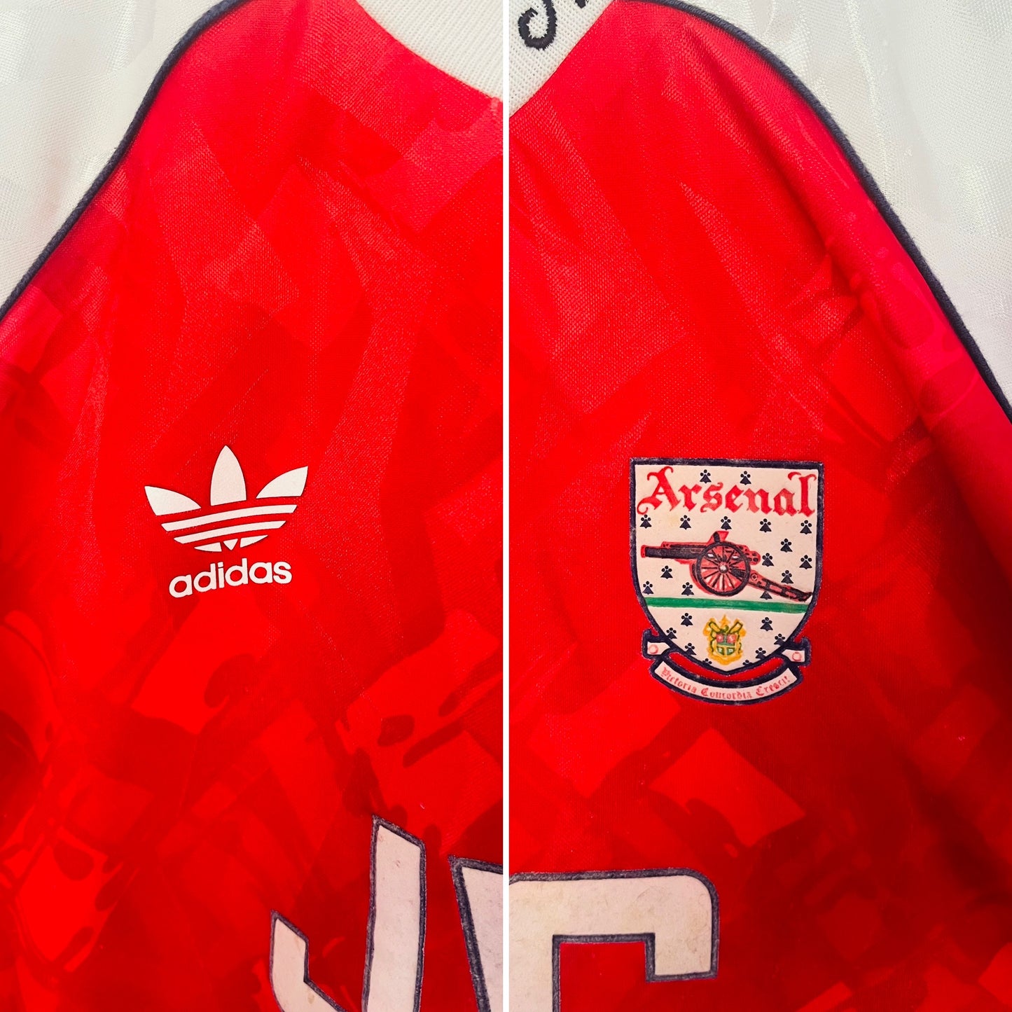 Arsenal home football shirt 1990/92 Large