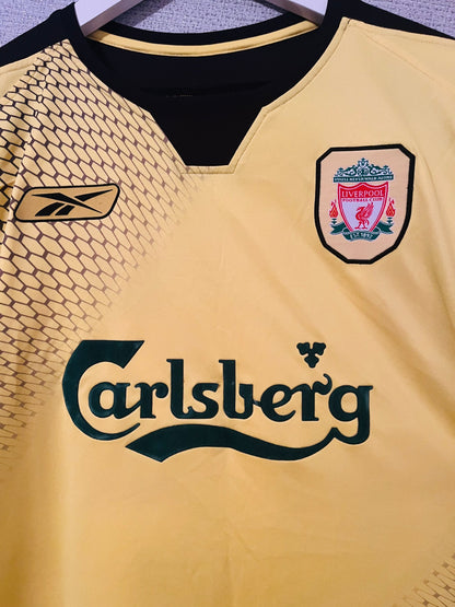 Liverpool away football shirt 2004/06 Morientes Medium