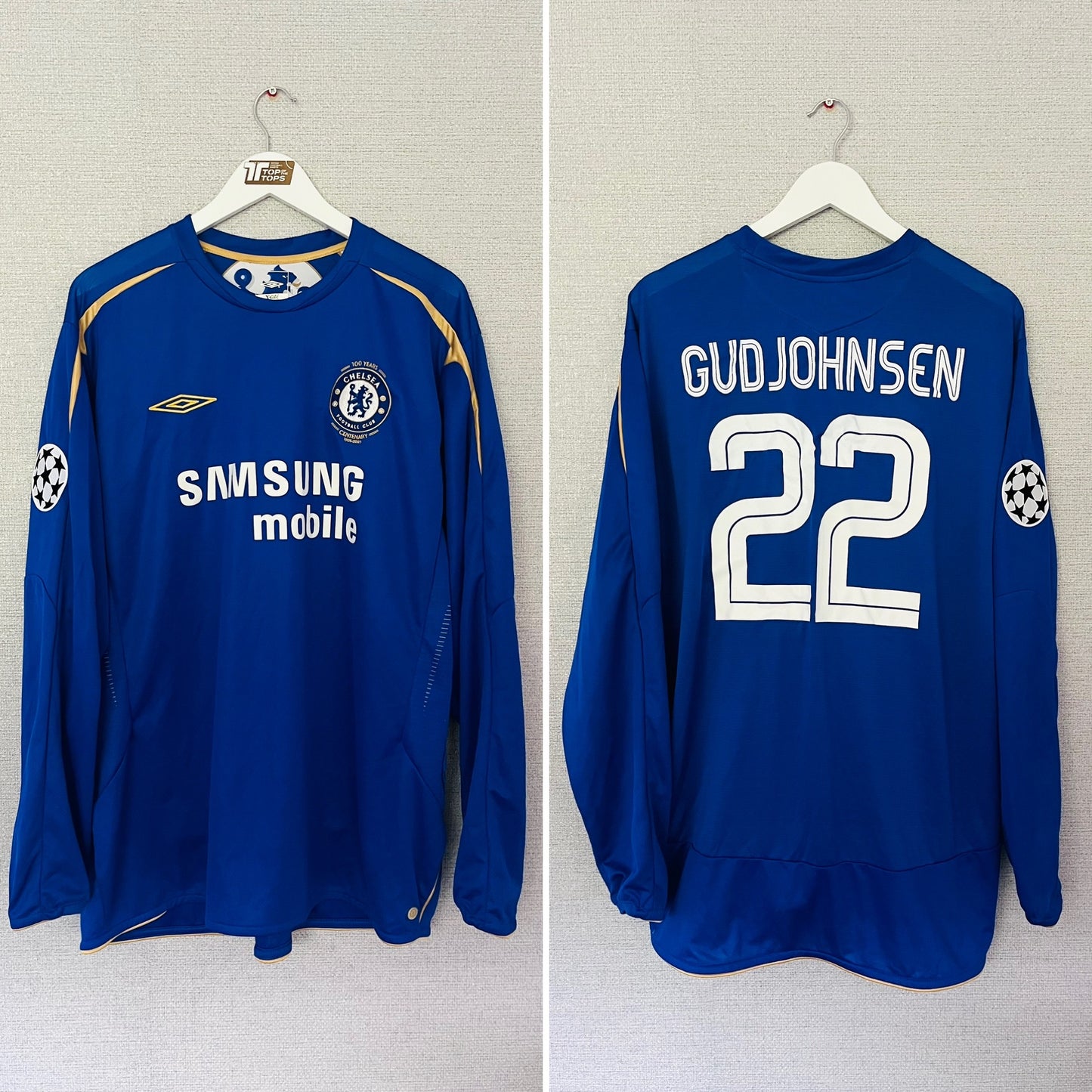 Chelsea home football shirt 2005/06 Gudjohsen XXL
