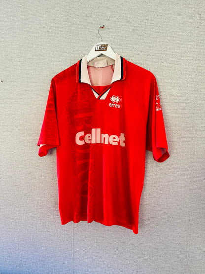 Middlesbrough home football shirt 1996/97 Ravanelli Large