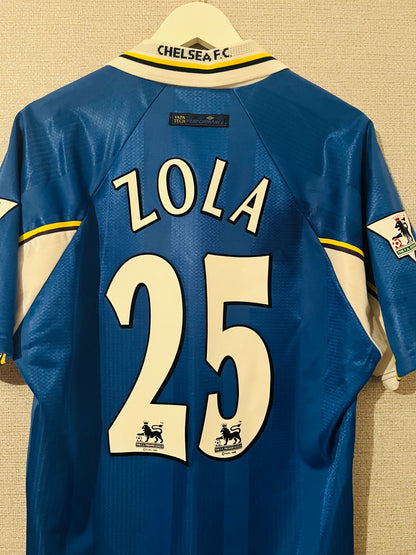 Chelsea home football shirt 1997/99 Zola Medium