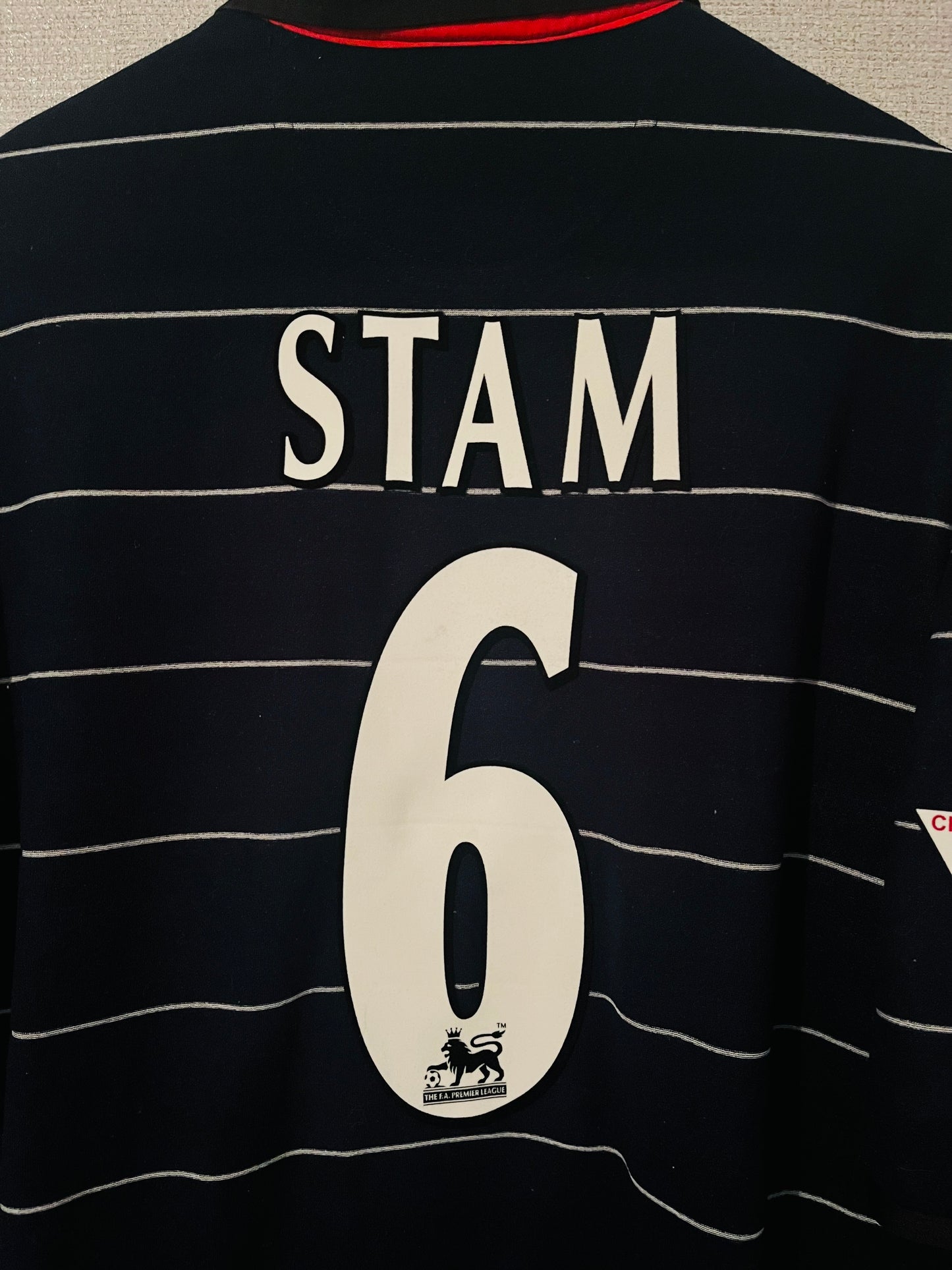 Manchester United away football shirt 1999/2000 Stam XXL