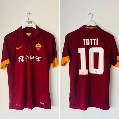 Roma home football shirt 2014/15 Totti Medium