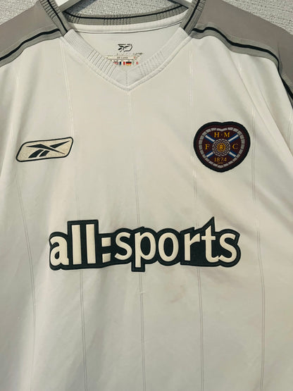 Heart of Midlothian Hearts away football shirt 2003/04 De Vries XL
