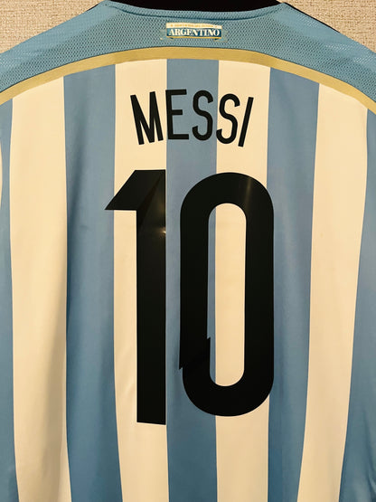 Argentina home football shirt W/C 2014 Messi Medium