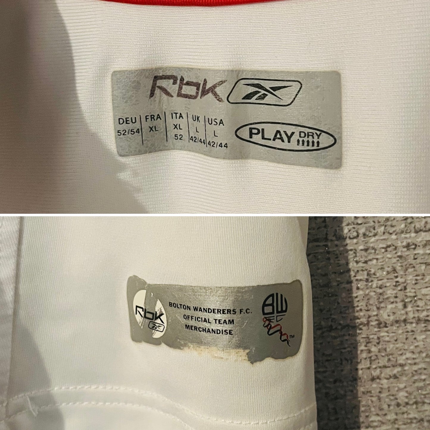 Bolton Wanderers home football shirt 2007/08 Campo Medium