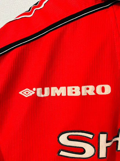 Manchester United home football shirt 1998/99 Beckham Medium