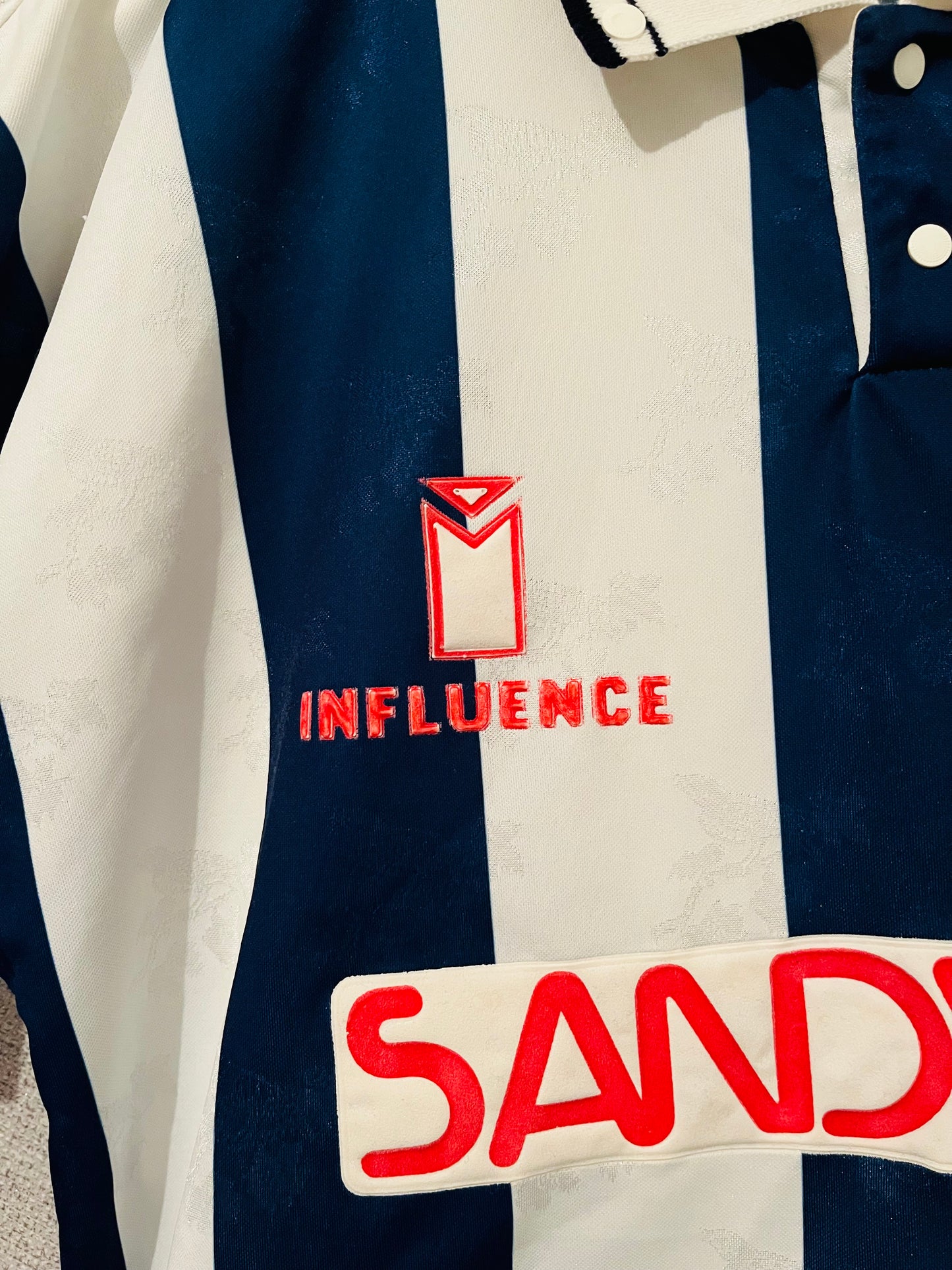 West Bromwich Albion WBA home football shirt 1991/92 Medium