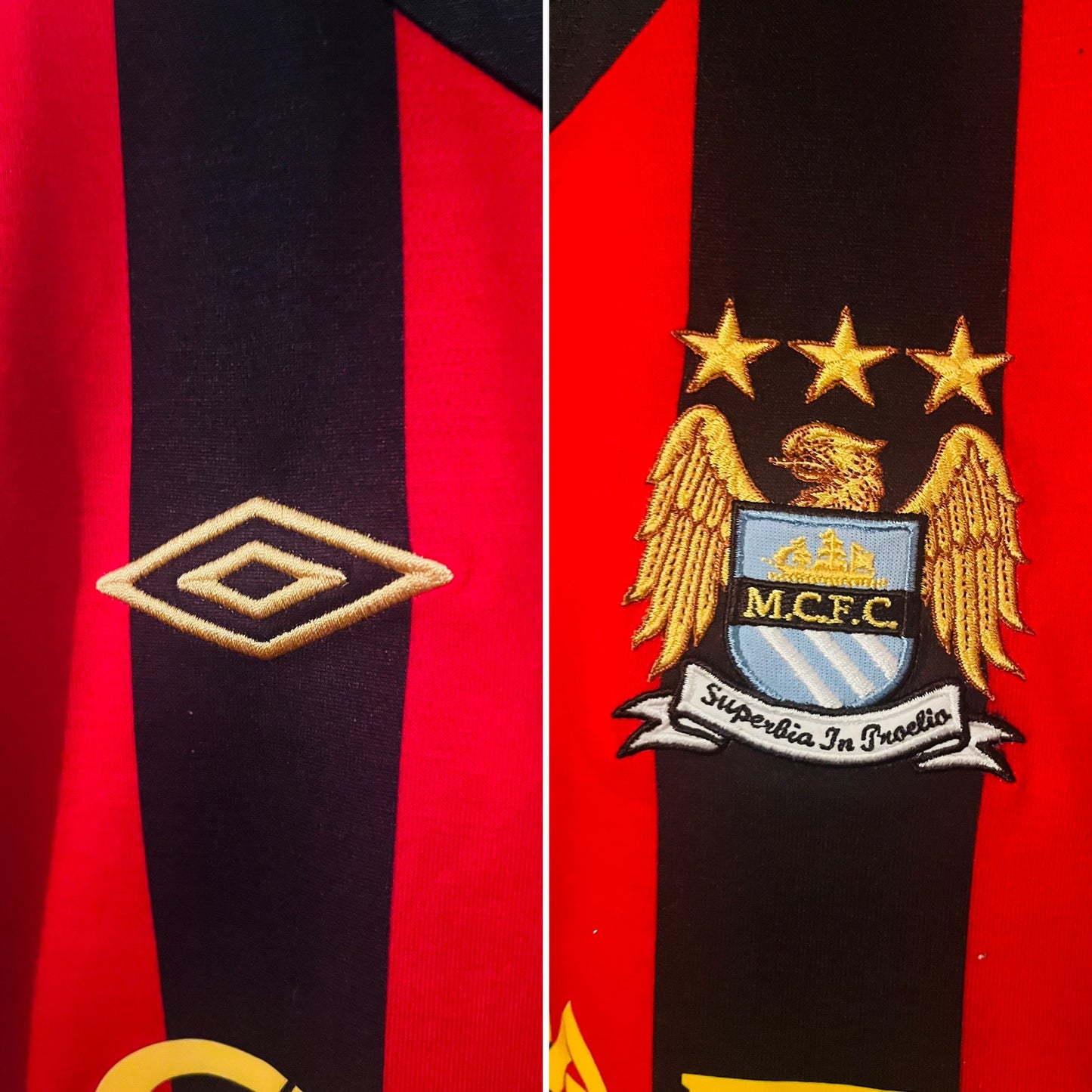 Manchester City away football shirt 2011/12 Tevez Large