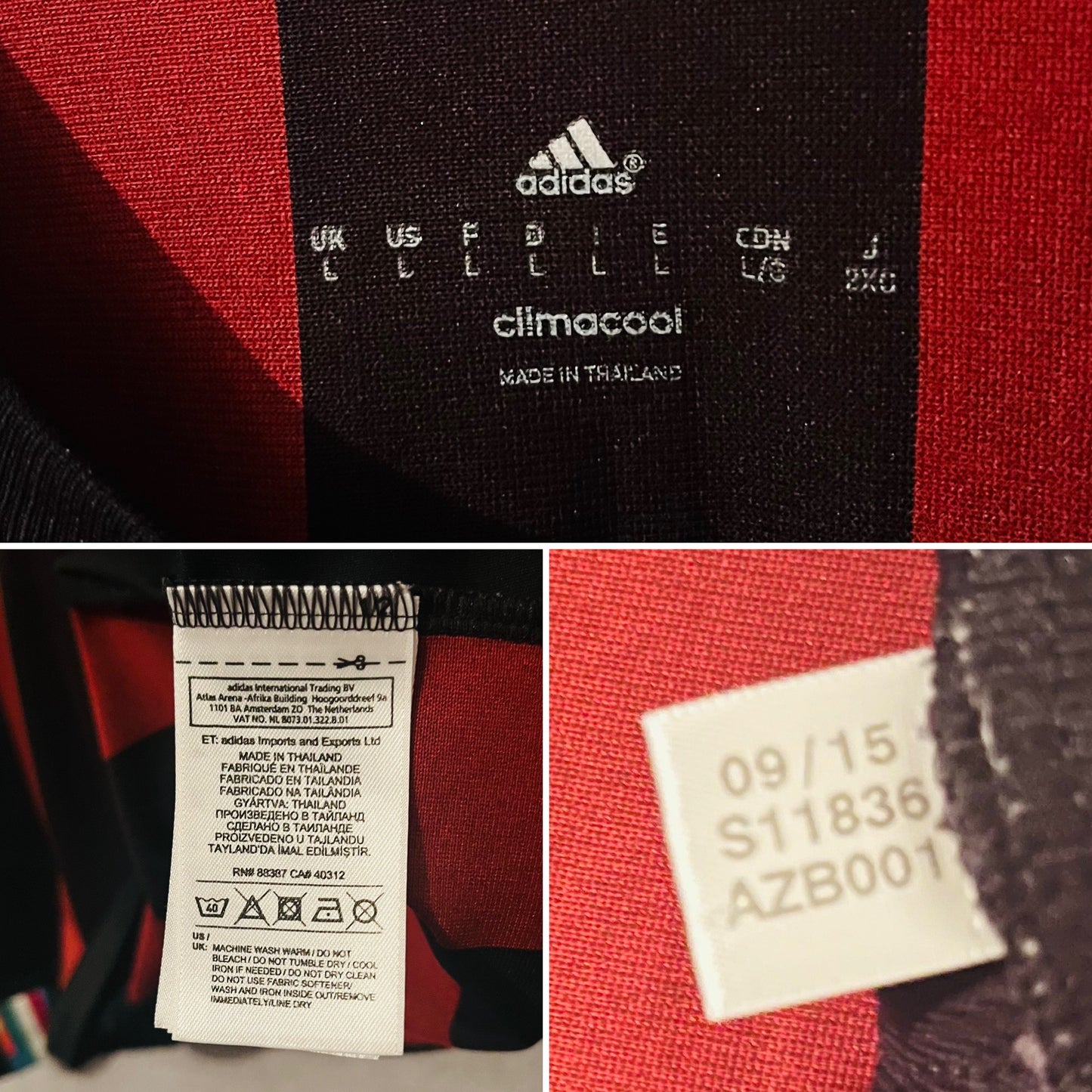 AC Milan home football shirt 205/16 Prince Large