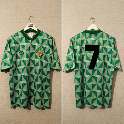 Northern Ireland home football shirt 1990/92 Large