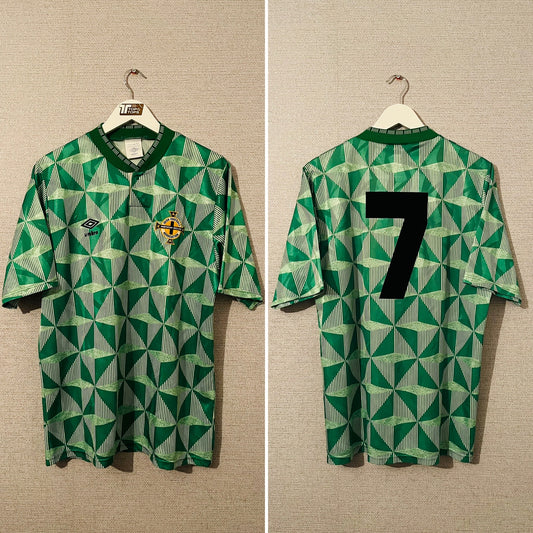 Northern Ireland home football shirt 1990/92 Large