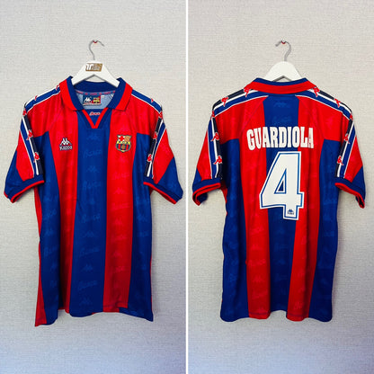 Barcelona home football shirt 1995/97 Guardiola Medium