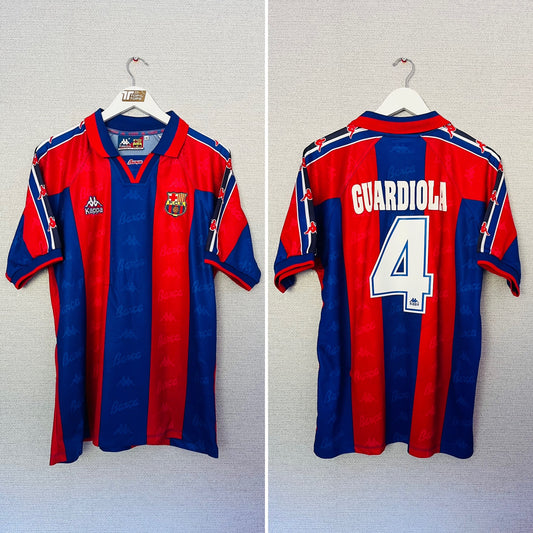 Barcelona home football shirt 1995/97 Guardiola Medium