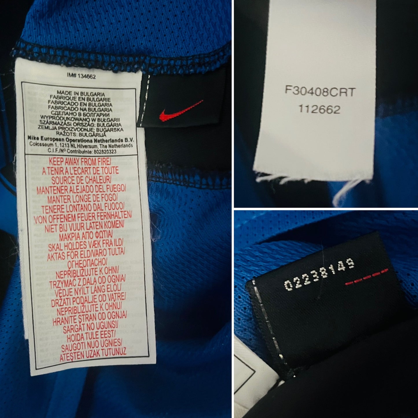 Inter Milan home football shirt 2003/04 Adriano XL