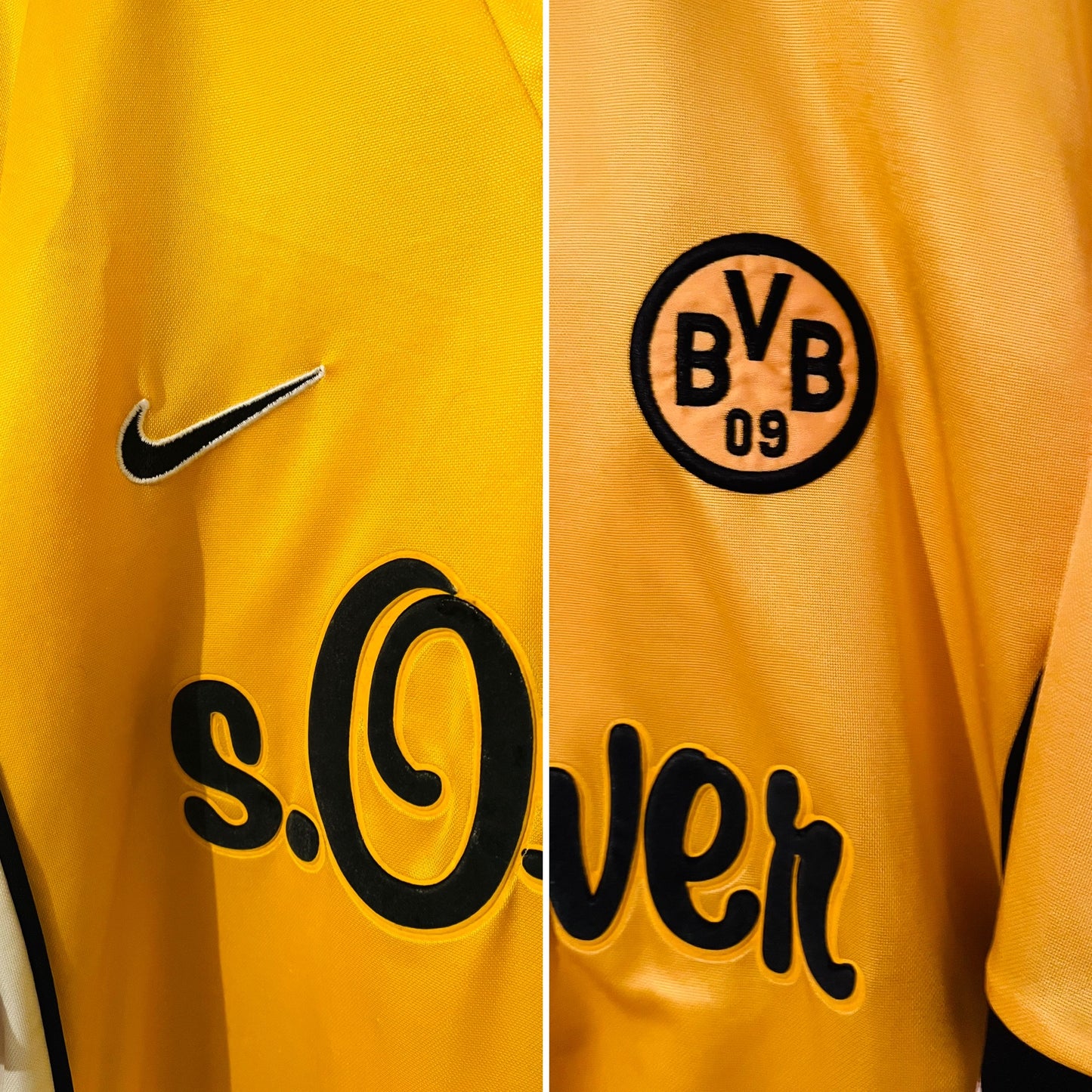Borussia Dortmund home football shirt 1998/2000 Moller Medium