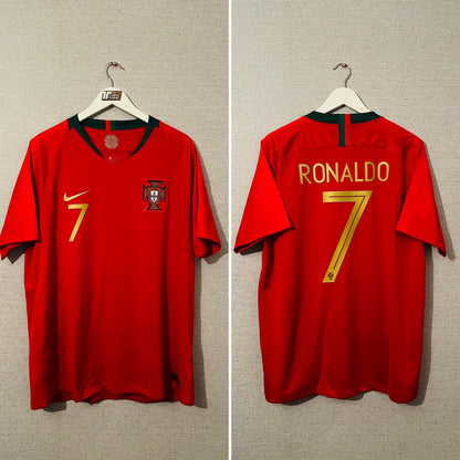 Portugal home football shirt 2018/19 CR7 XL