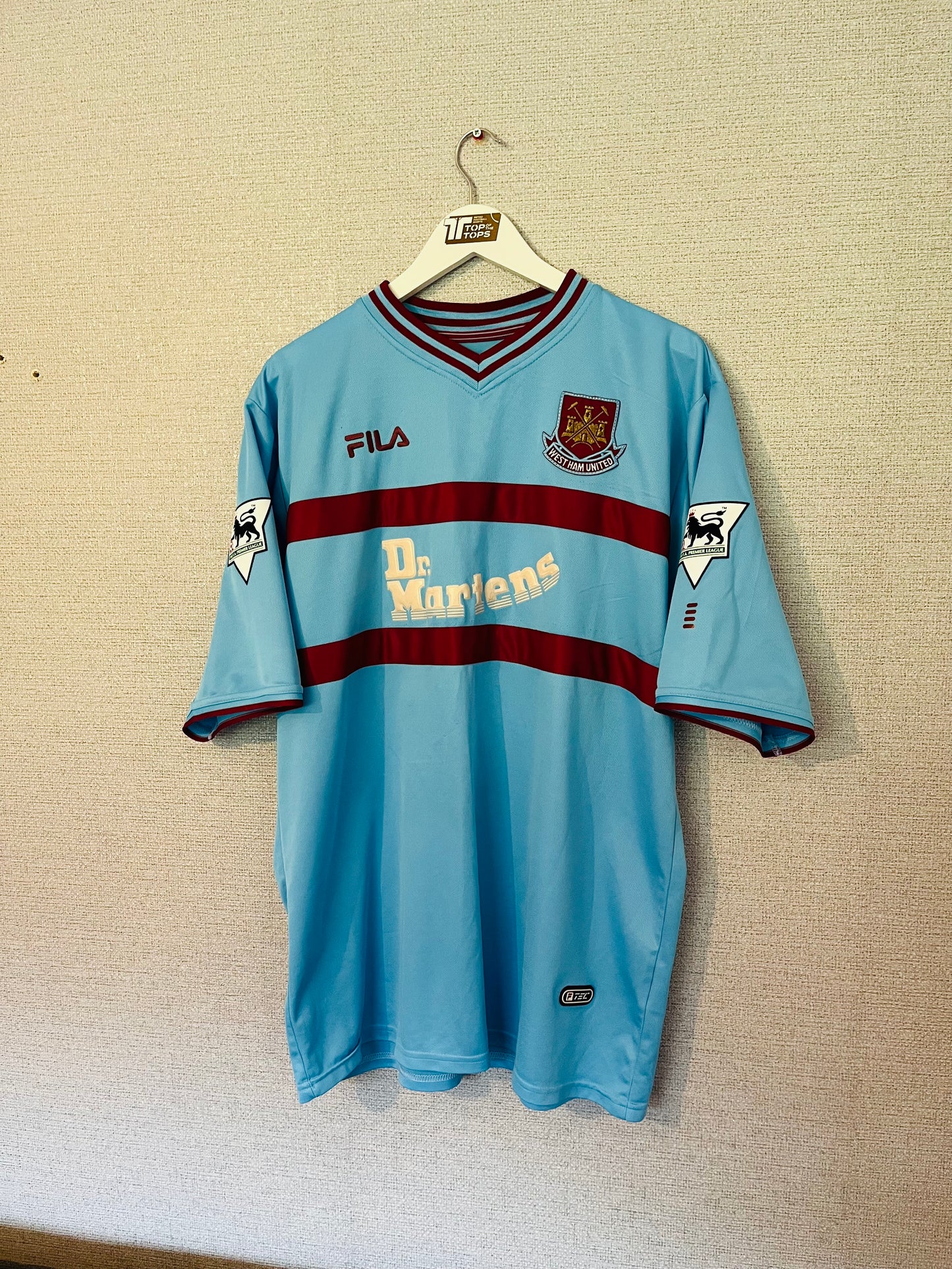 West Ham United away football shirt 2001/03 Di Canio XL