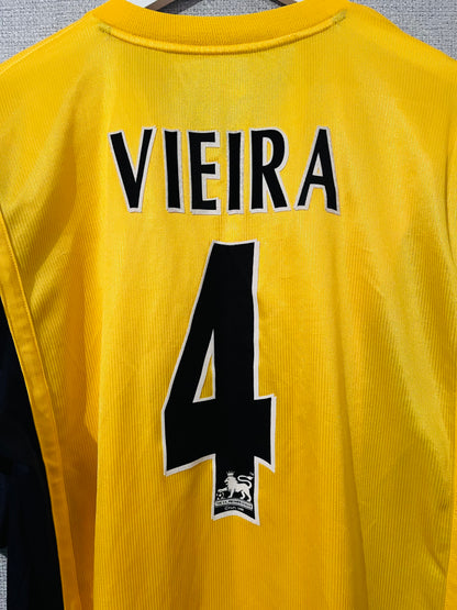 Arsenal away football shirt 1999/2001 Vieira XL