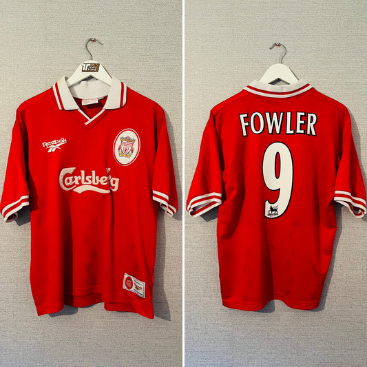 Liverpool home football shirt 1997/98 Fowler Medium